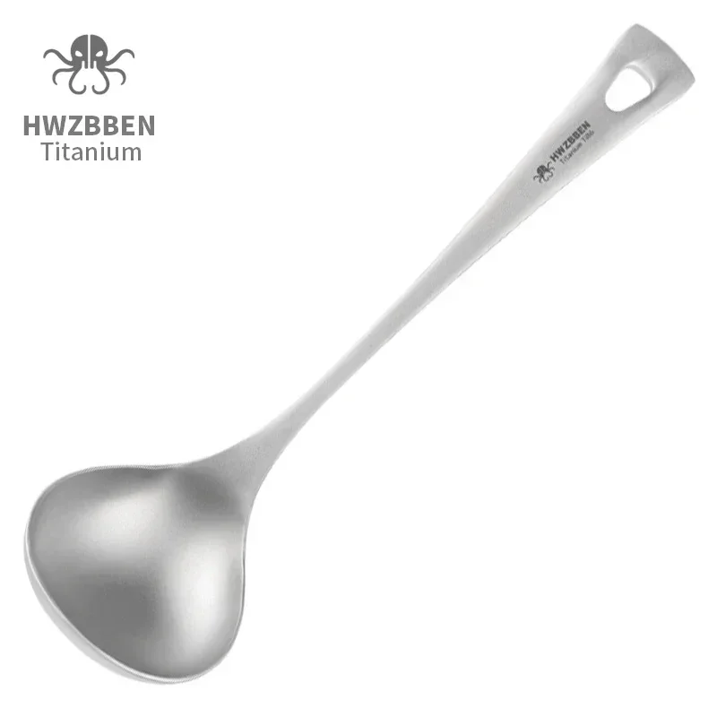 Camping Cooking Hardware - HWZBBEN-Colheres De Sopa De Titânio Com