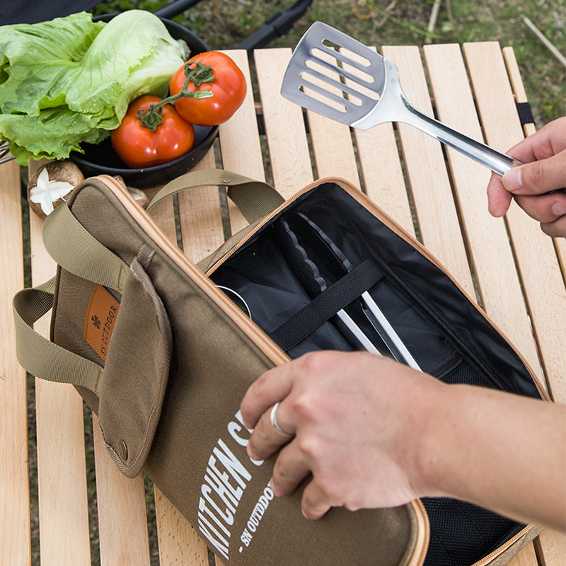 Camping Cooking Cylinder - Conjunto de Utensílios de Cozinha para