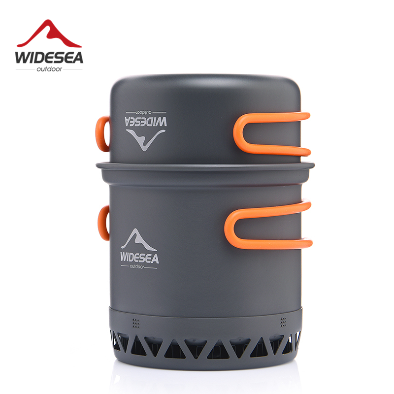 Camping Cooking And Dining Set - Widesea pote de acampamento 1.3l 2.3l