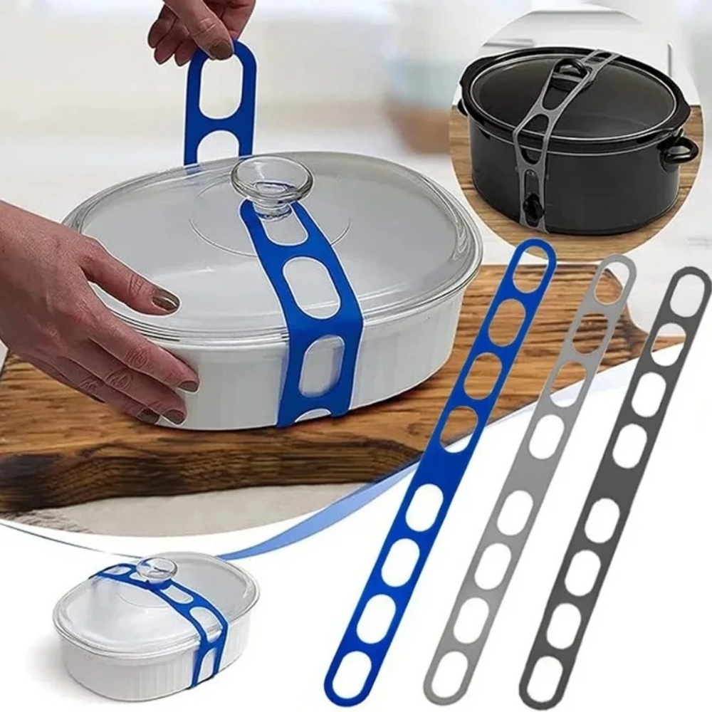Camping Cooking Hardware - Suporte de Silicone Reutilizável para Tampas