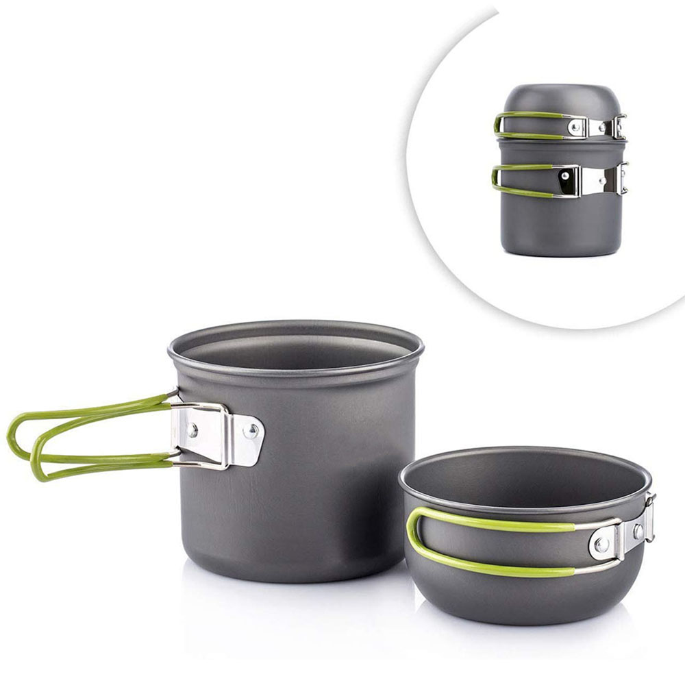Camping Cooking Hardware - Conjunto de panelas ultraleve para acampamento,