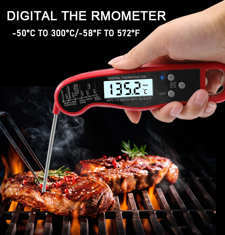 Meat Thermometer Camp - Termômetro de acampamento à prova d'água,