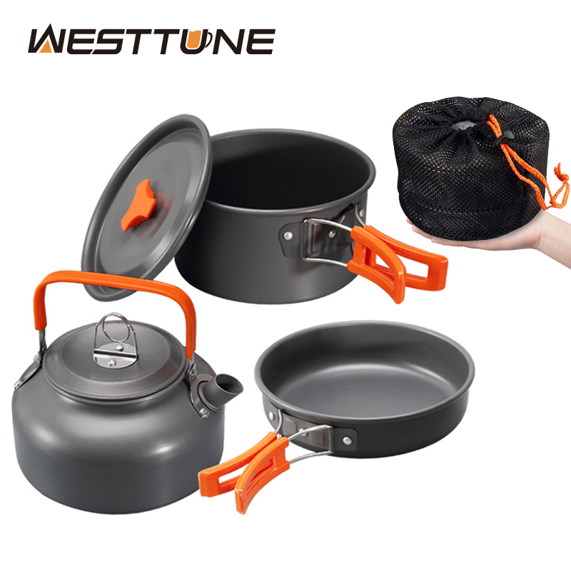 Camping Cooking Hardware - Westtune kit de panelas de acampamento