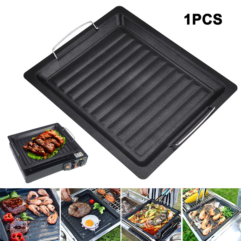 Camping Cooking Hardware - Panela de Grelhar Quadrada Grossa para