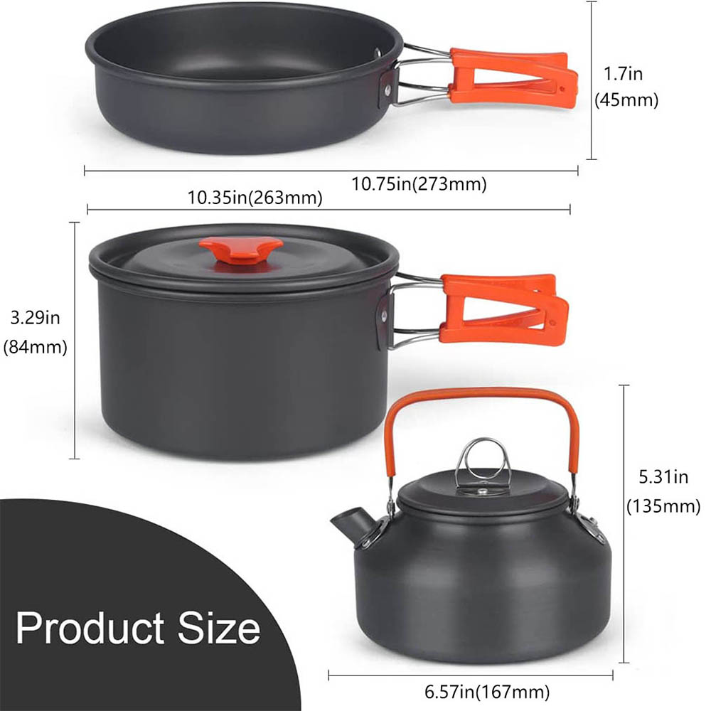 Conjunto de panelas de acampam - Camping Cooking Equipment Bag avaliação e preço