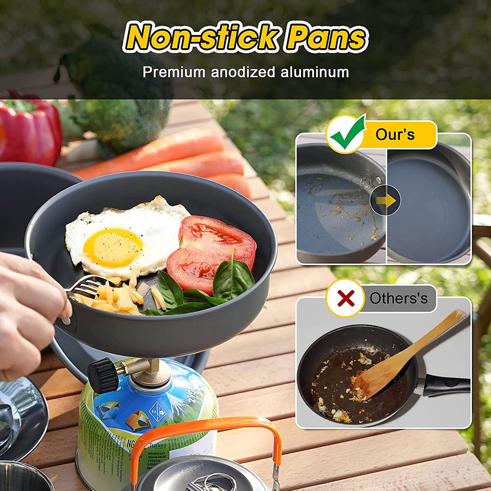 Conjunto de panelas de acampam - Camping Cooking Equipment Bag avaliação e preço