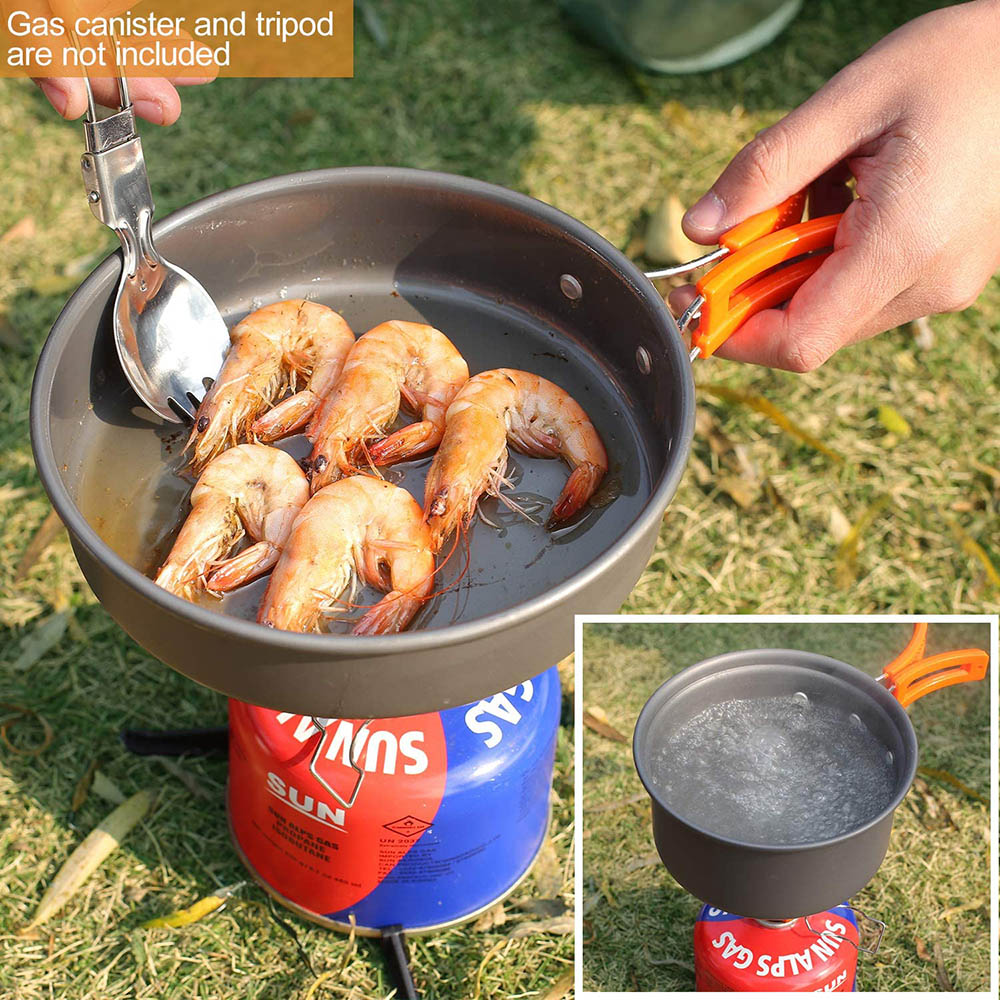 Conjunto de panelas de acampam - Camping Cooking Equipment Bag avaliação e preço