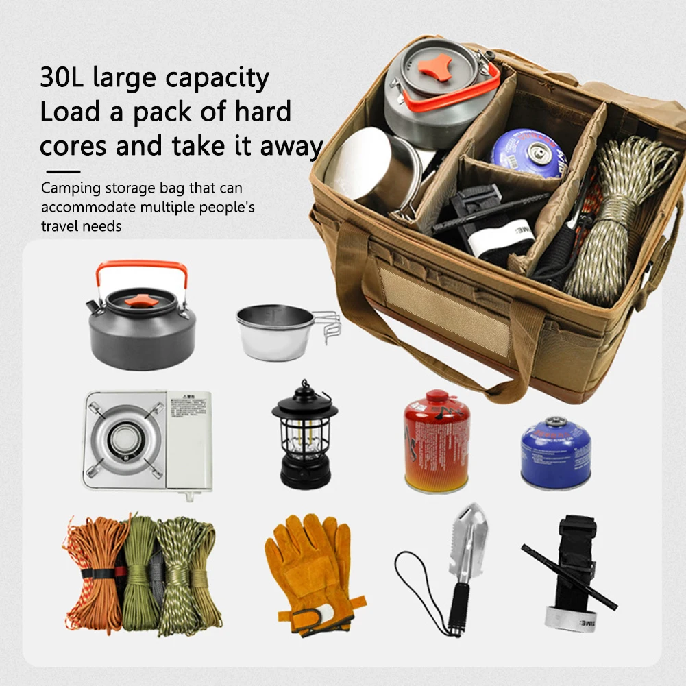 Grande Capacidade Camping Stor - Camping Cooking Equipment Bag avaliação e preço