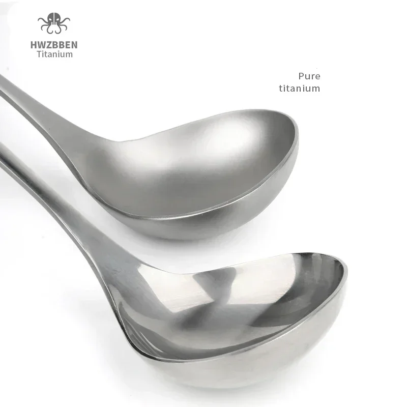 HWZBBEN-Colheres De Sopa De Ti - Camping Cooking Hardware avaliação e preço