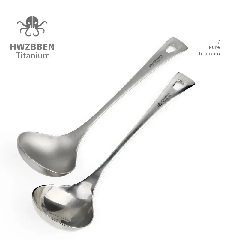 HWZBBEN-Colheres De Sopa De Ti - Camping Cooking Hardware avaliação e preço