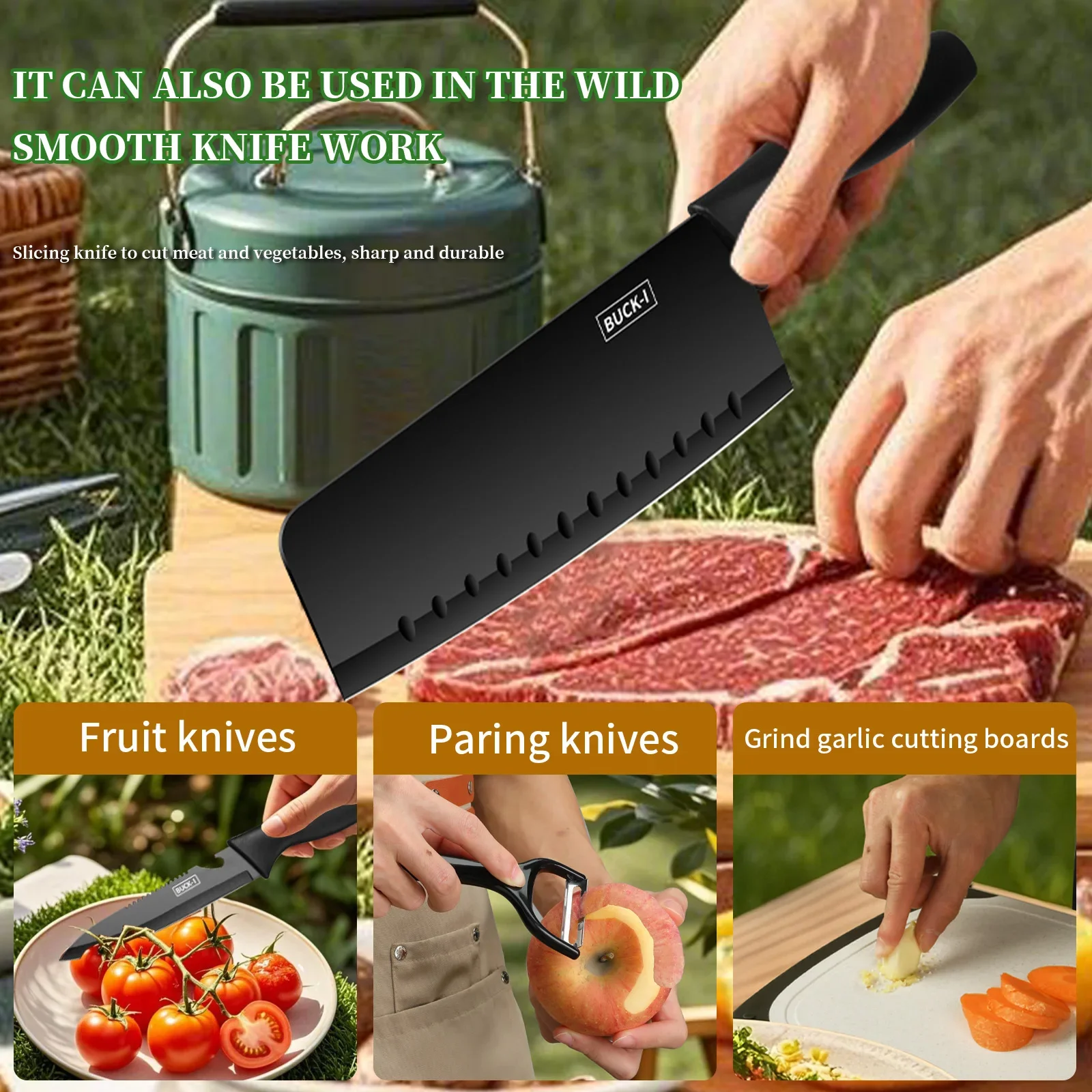 Utensílios portáteis ao ar liv - Camping Cooking And Dining Set avaliação e preço