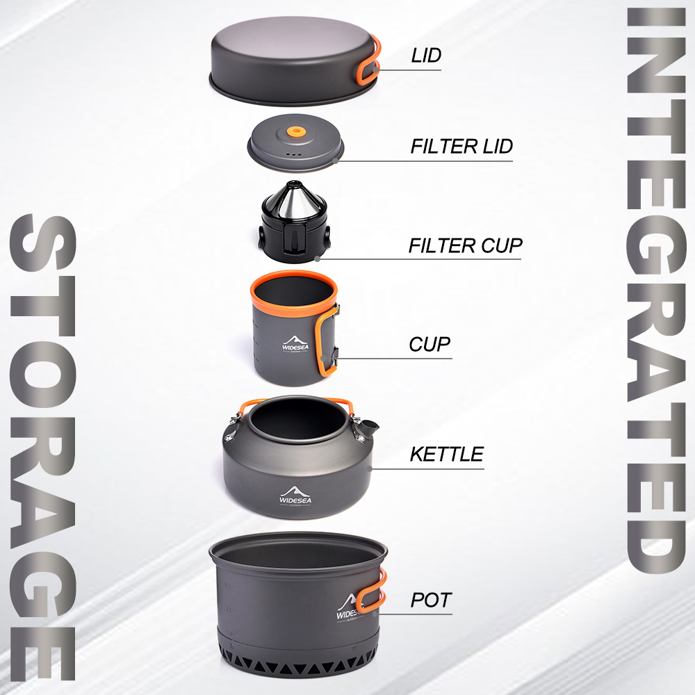 Conjunto de Utensílios de Mesa - Camping Cooking Pot Set avaliação e preço