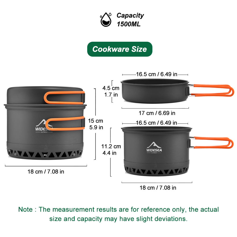 Conjunto de Utensílios de Mesa - Camping Cooking Pot Set avaliação e preço