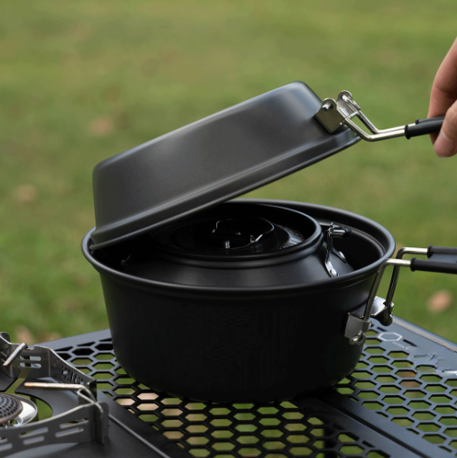Conjunto de panelas de acampam - Camping Cooking Pot Set avaliação e preço