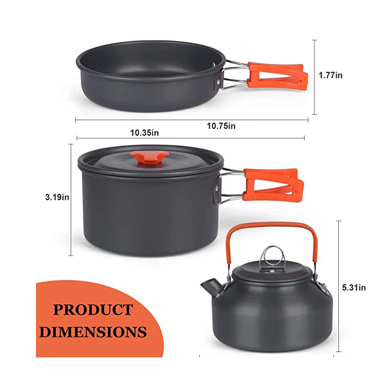 Conjunto de panelas de acampam - Camping Cooking Equipment Bag avaliação e preço