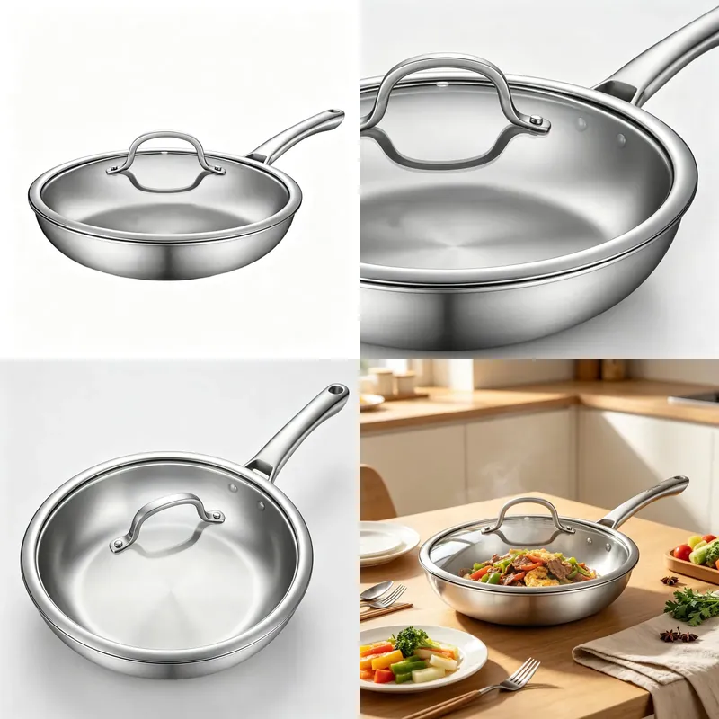 Panela Antiaderente de Aço Ino - Quality Camping Cooking Set avaliação e preço