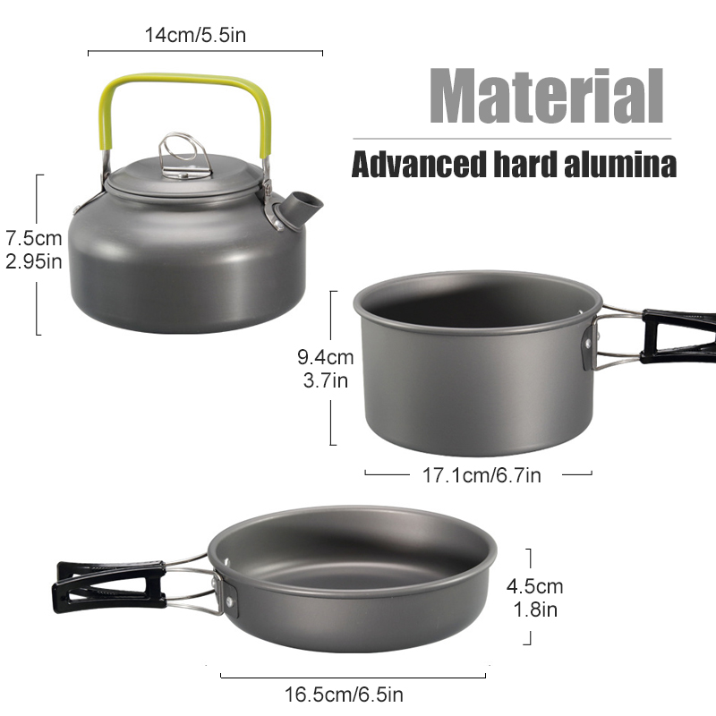 Westtune kit de panelas de aca - Camping Cooking Hardware avaliação e preço