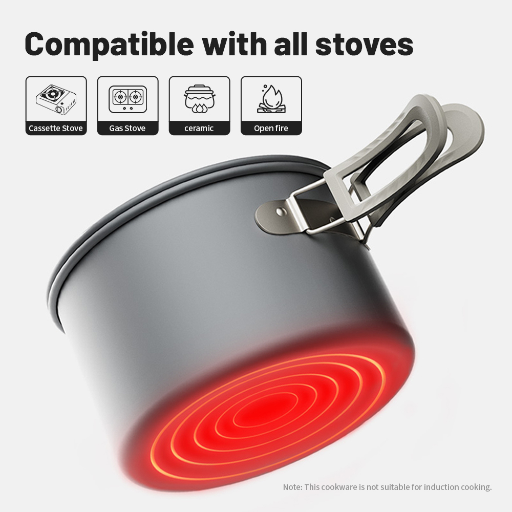 Naturehike kit de panelas de a - Camping Cooking And Dining Set avaliação e preço