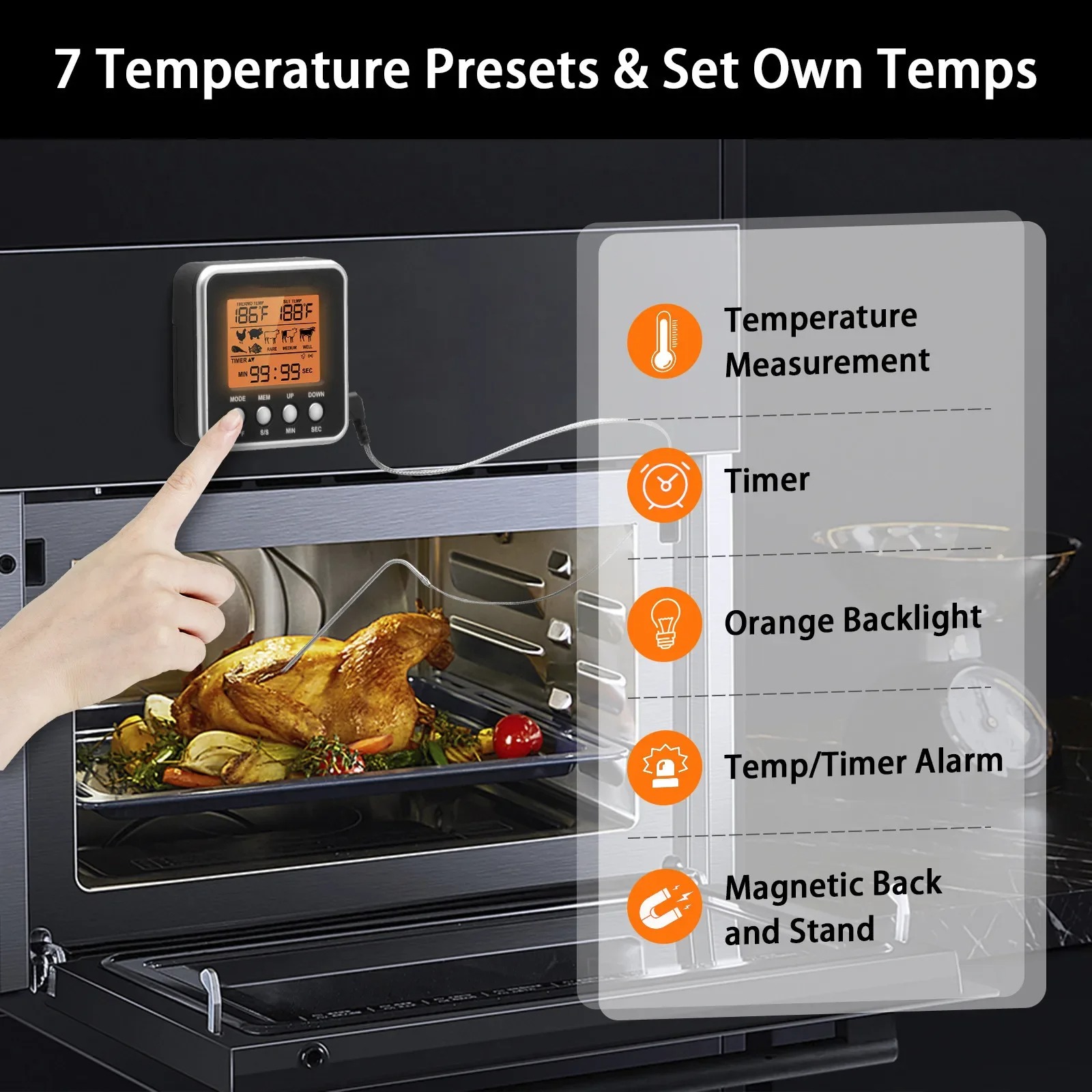 Termômetro digital lcd para ca - Meat Thermometer Camp avaliação e preço