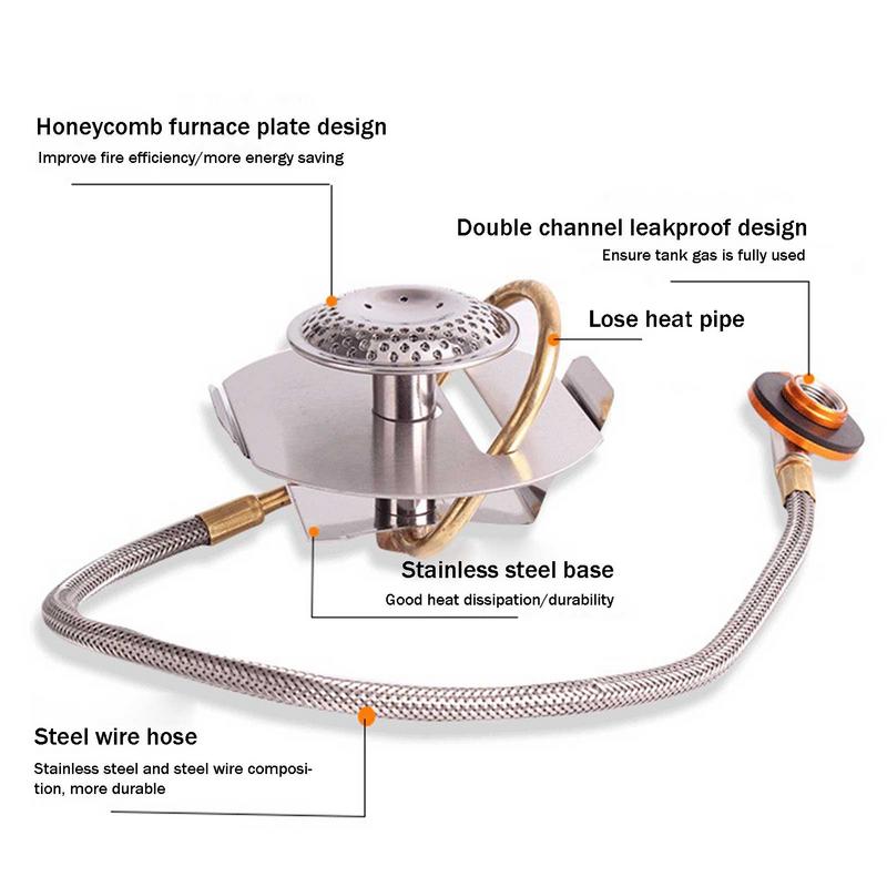 Portátil aço inoxidável exteri - Camping Cooking Hob avaliação e preço