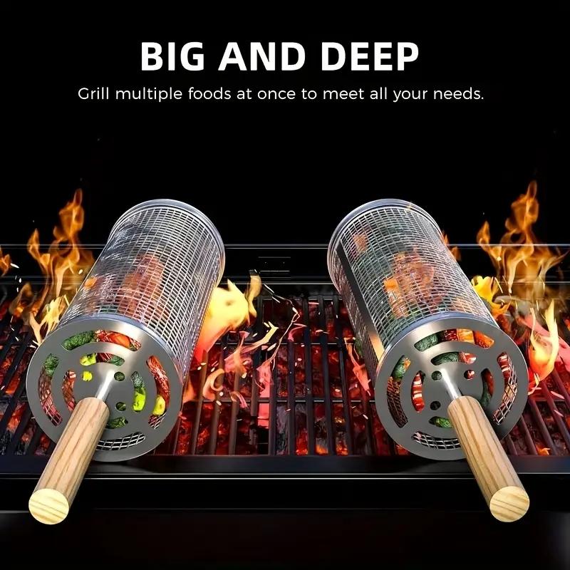 Cesto de Grelha para Churrasco - Camping Cooking Device avaliação e preço