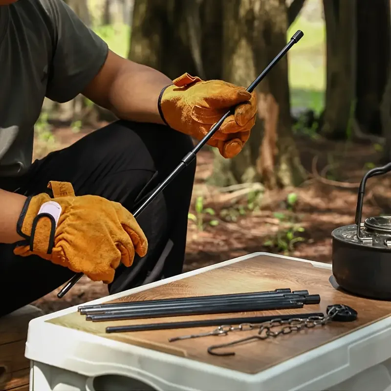 Suporte Tripé Grande para Fogu - Camping Cooking Multi Tool avaliação e preço