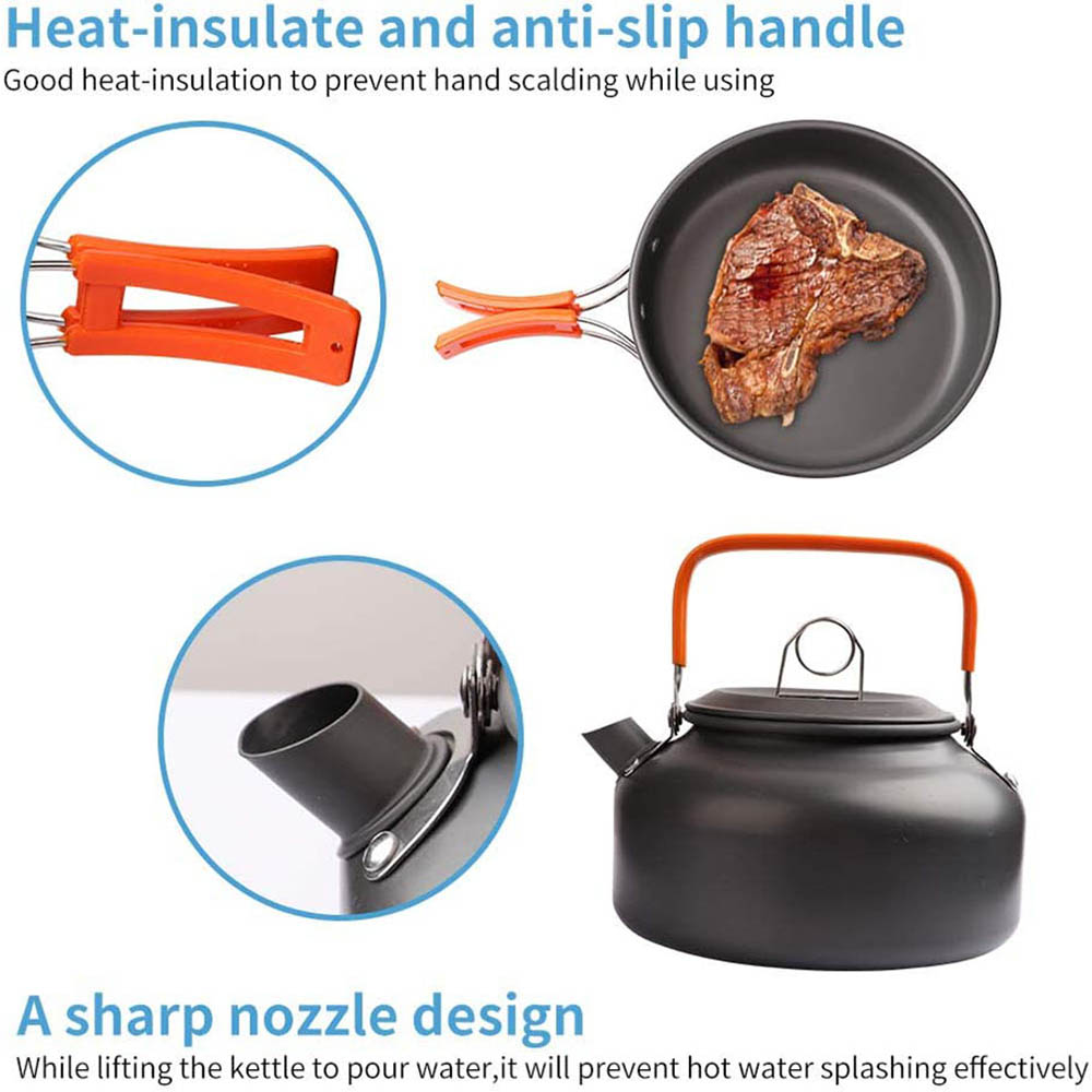 1 pçs/1 conjunto kit de panela - Camping Cooking Hardware avaliação e preço