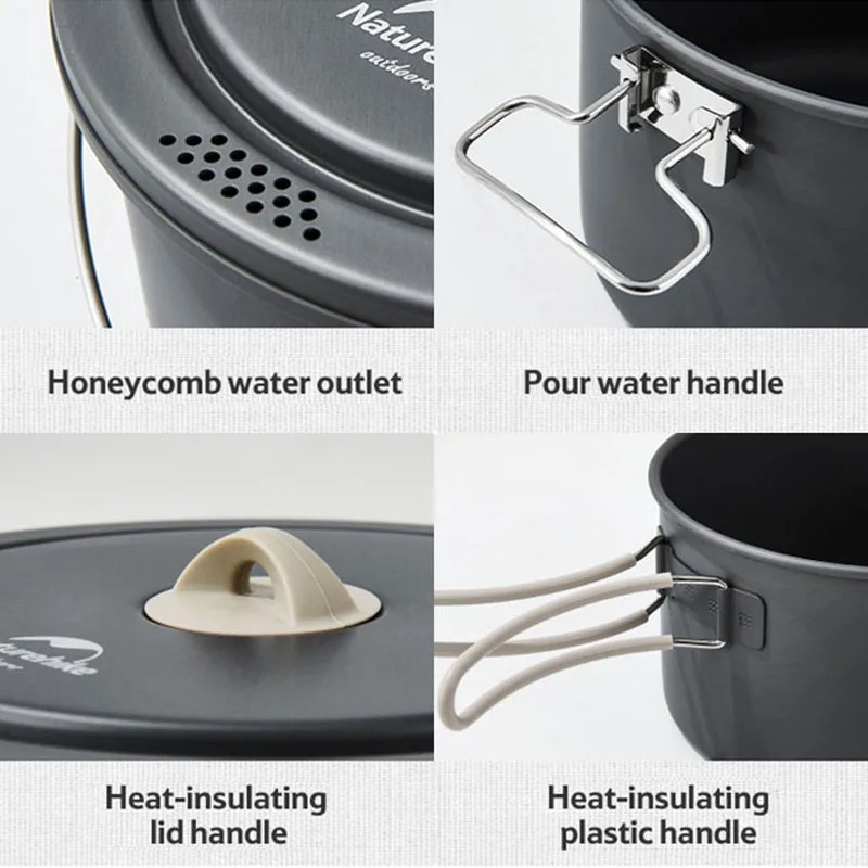Naturehike 2025 novo conjunto  - Quality Camping Cooking Set avaliação e preço
