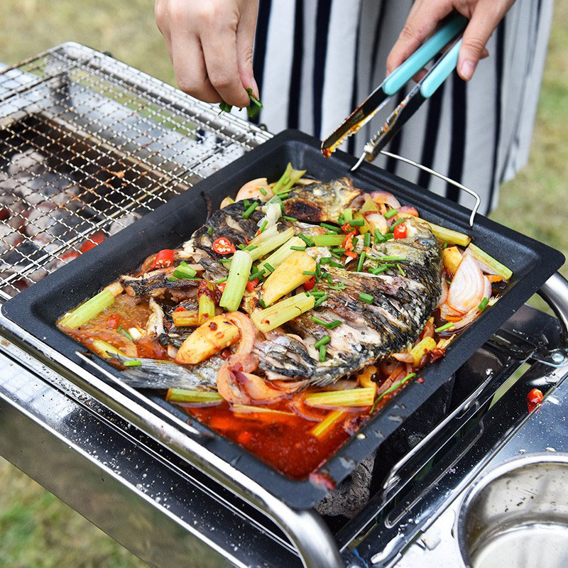 Panela de Grelhar Quadrada Gro - Camping Cooking Hardware avaliação e preço