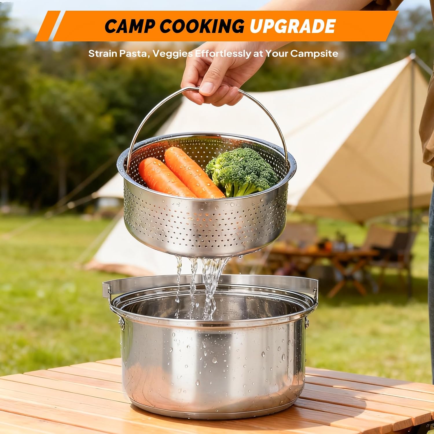 Conjunto de Utensílios de Cozi - Camping Cooking Pot Set avaliação e preço