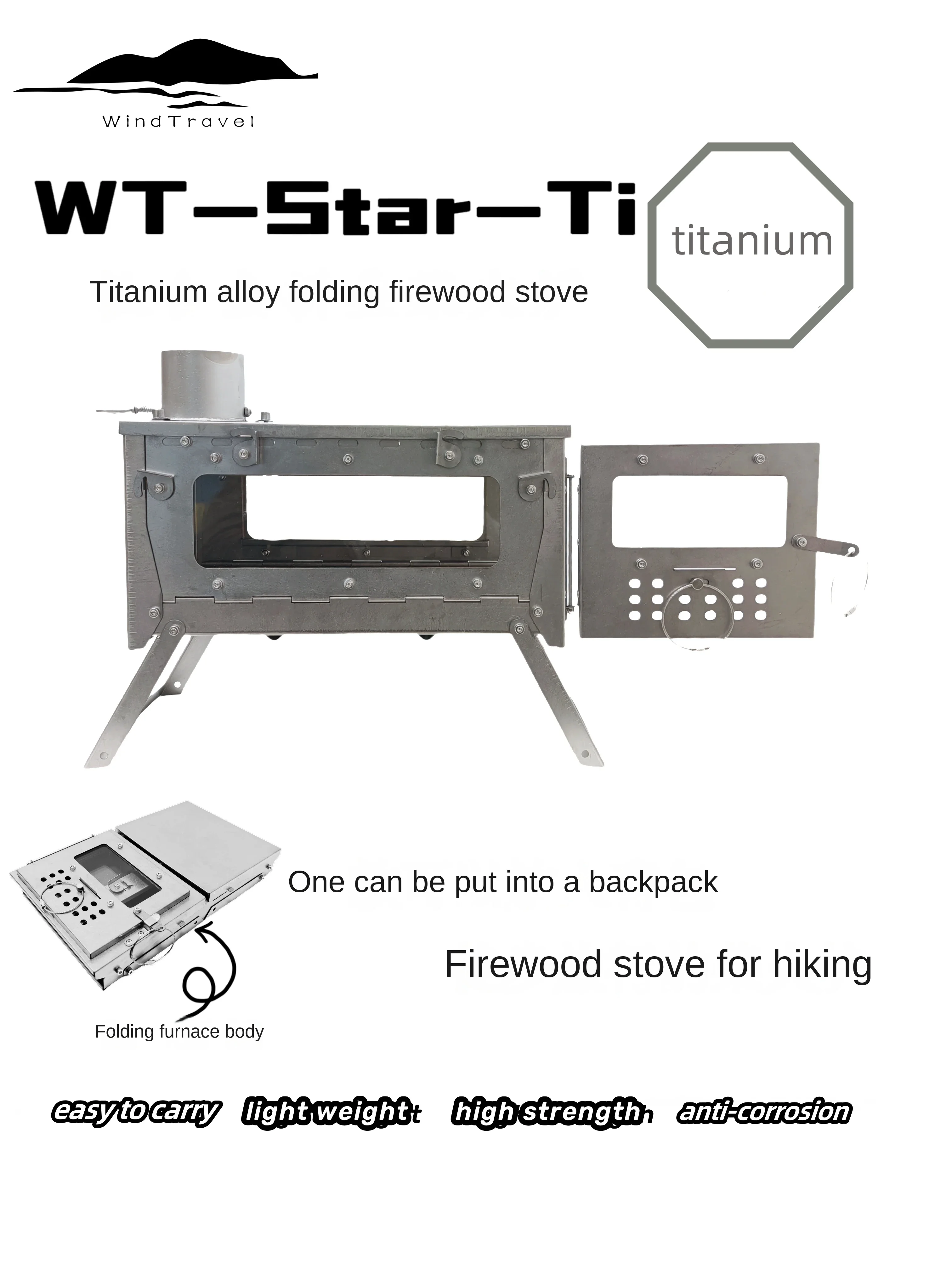 WT Star Ti Liga de Titânio Dob - Camping Cooking Hob avaliação e preço