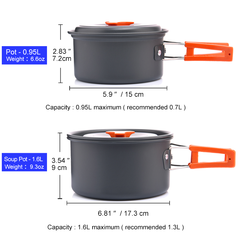 Widesea conjunto de panelas pa - Camping Cooking Multi Tool avaliação e preço