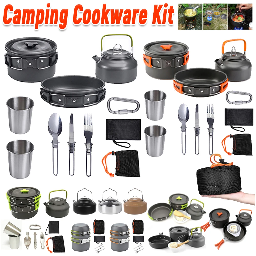 Kit de Utensílios de Cozinha p - Camping Cooking Pot Set avaliação e preço