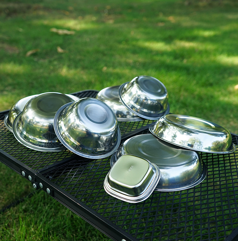 Novo Conjunto de Pratos Portát - Camping Cooking And Dining Set avaliação e preço