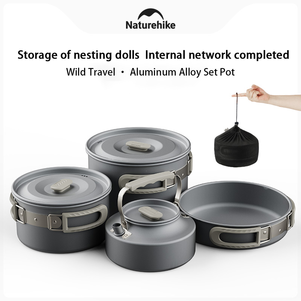 Naturehike conjunto de panelas - Camping Cooking Pot Set avaliação e preço